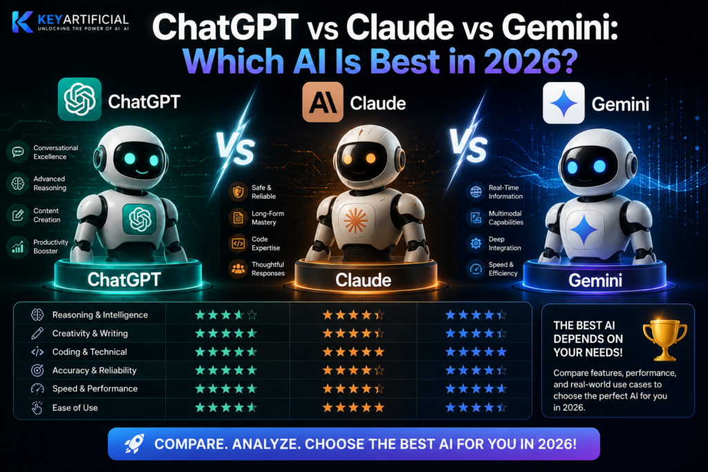 ChatGPT vs Claude vs Gemini Features Compared