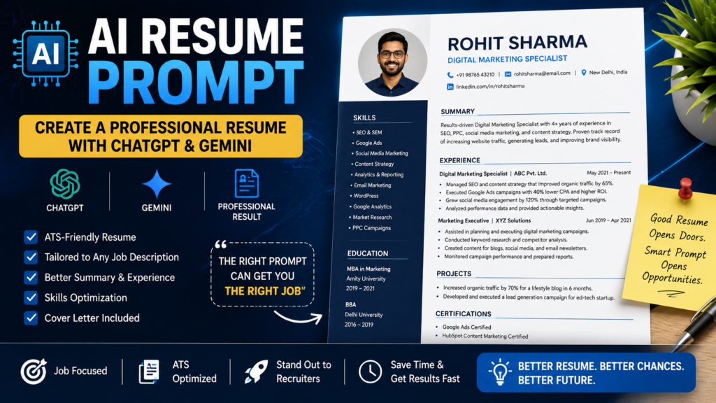 AI resume prompt