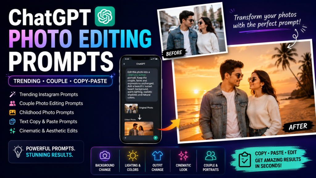 ChatGPT photo editing prompts