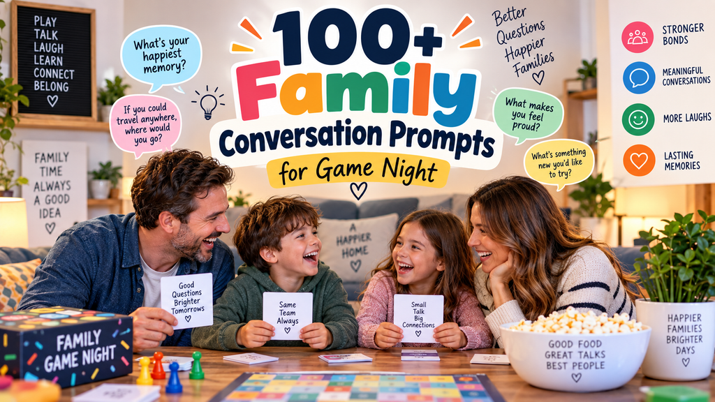 100+ Family Conversation Prompts for Game Night