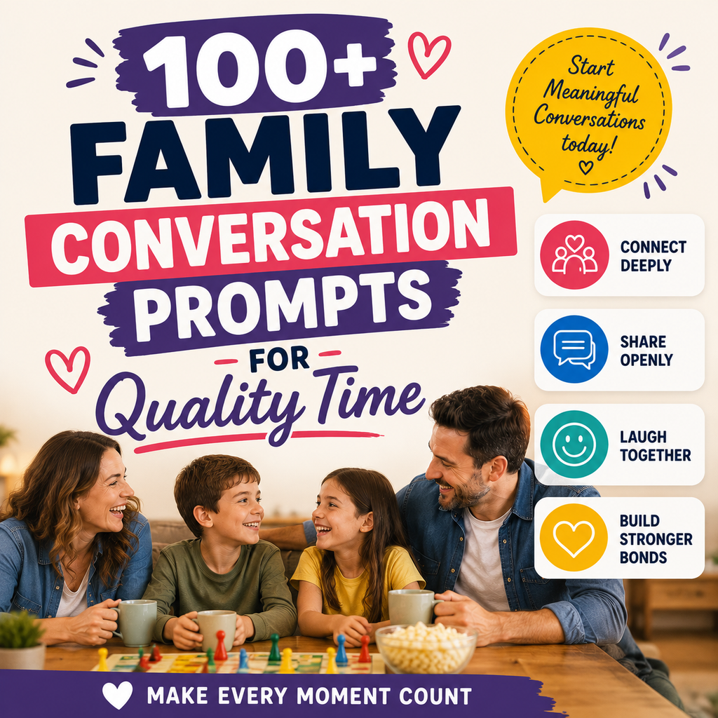 100+ Family Conversation Prompts for Quality Time