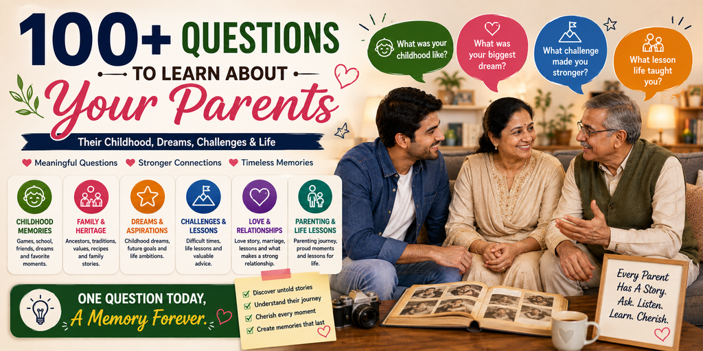 100+ Questions to Cherish Parents’ Stories