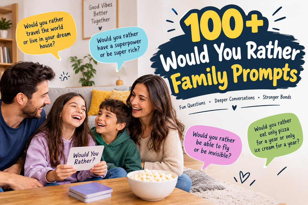 100+ Would You Rather Family Prompts