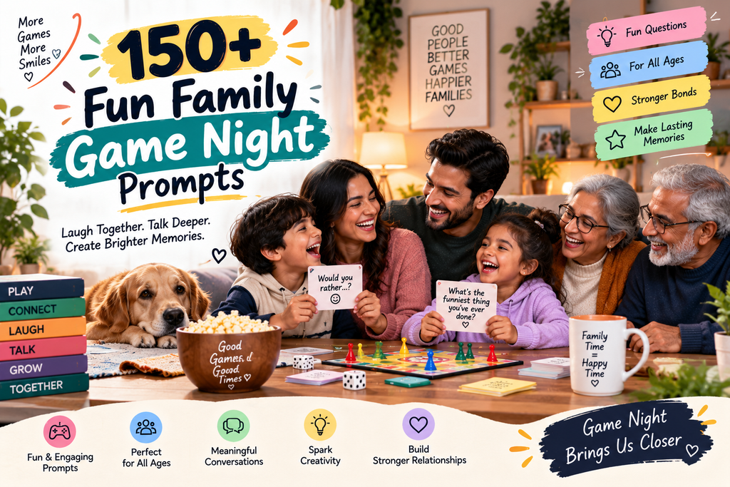 150+ Fun Family Game Night Prompts