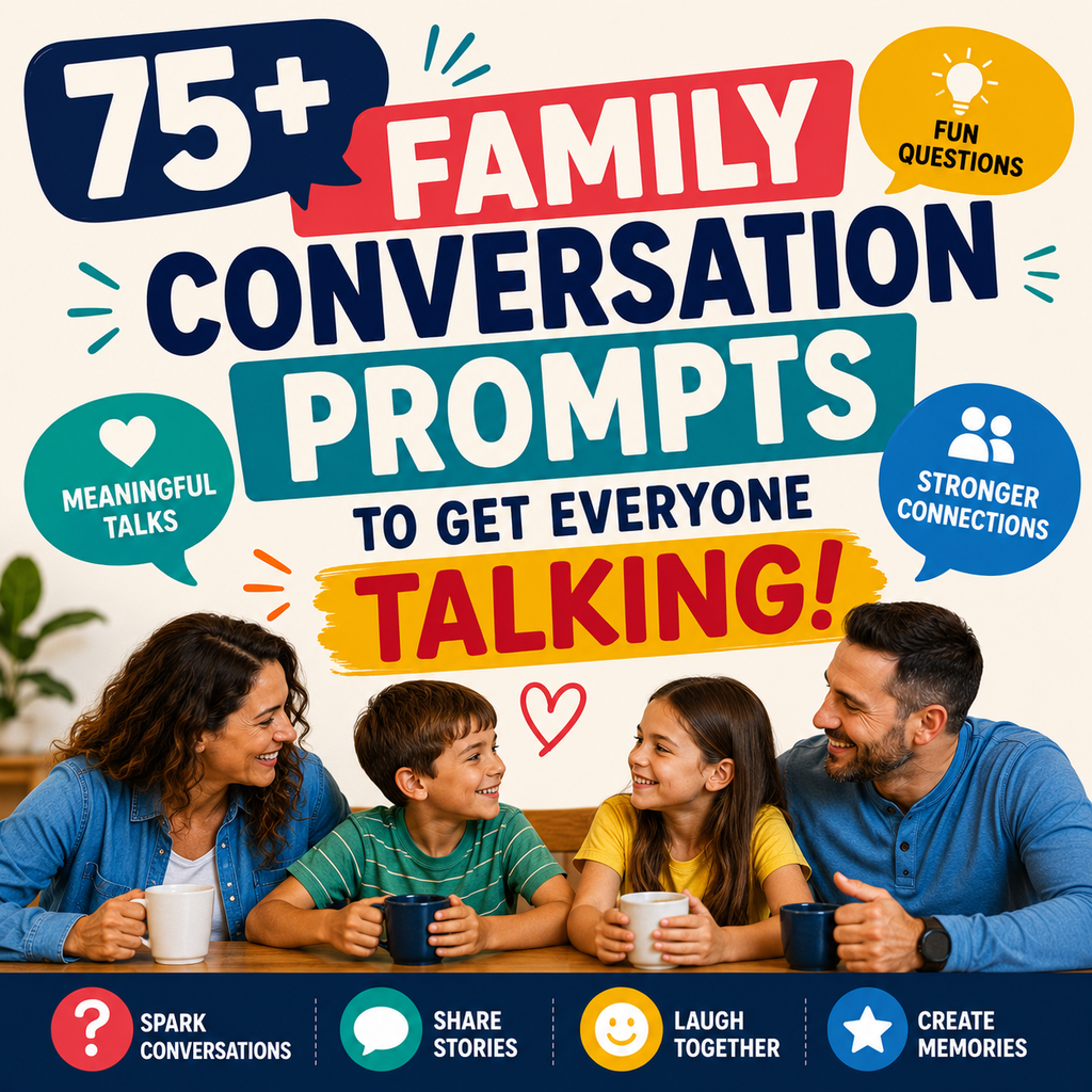 75+ Family Conversation Prompts to Get Everyone Talking
