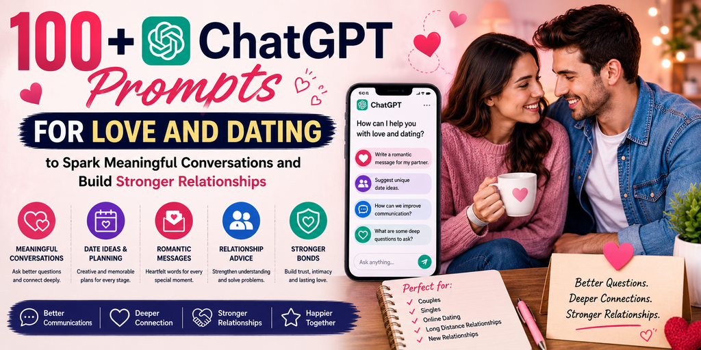 Best 100+ ChatGPT Prompts for Love and Dating