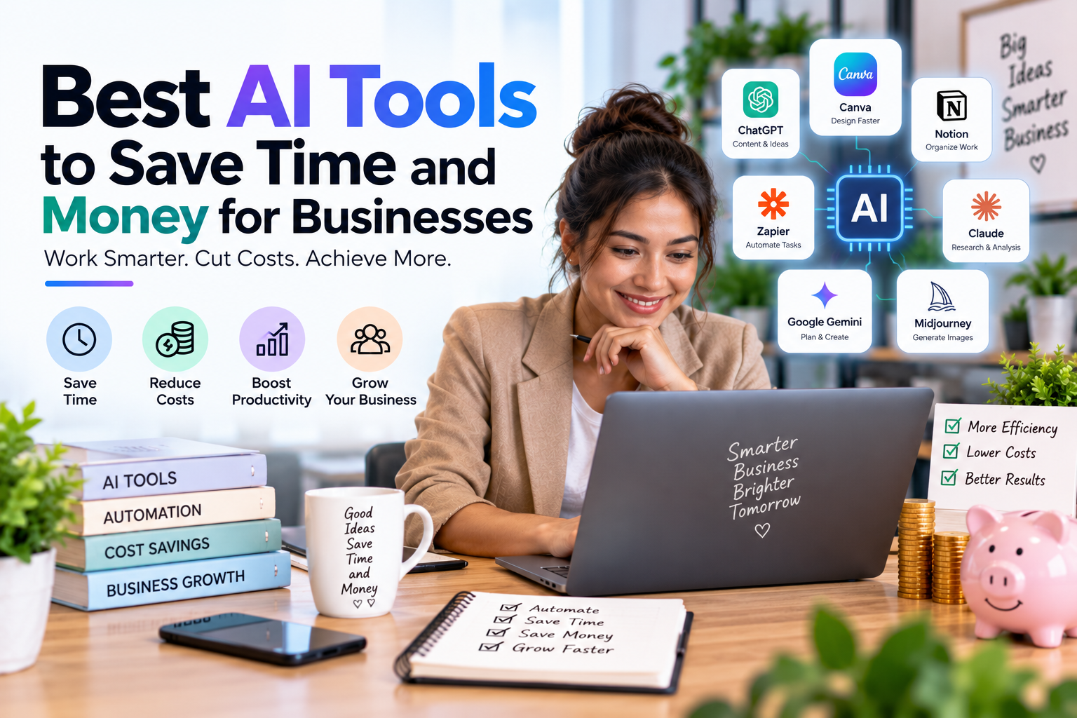 Best AI Tools to Save Time and Money for Businesses