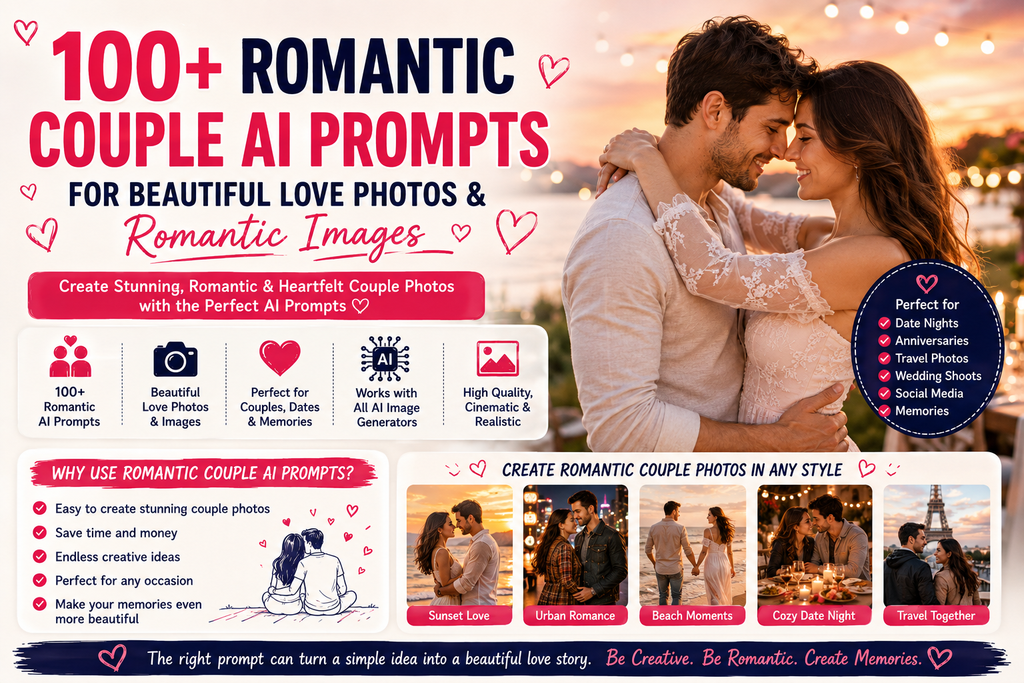 100+ Romantic Couple AI Prompts