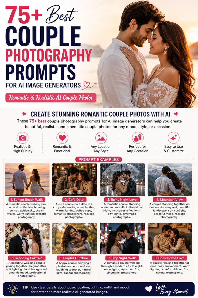 75+ best couple photography prompts