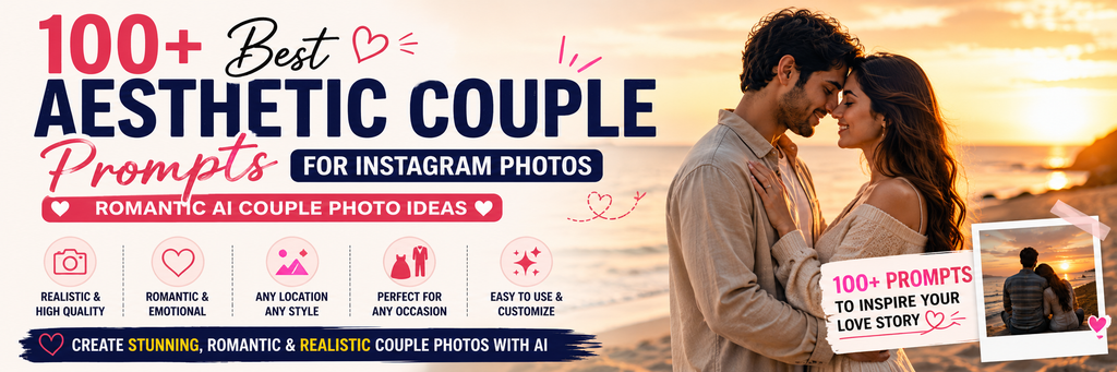 100+ Best Aesthetic AI Couple photo Prompts for instagram 