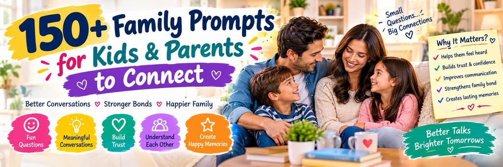 150+ Family Prompts for Kids & Parents to Connect