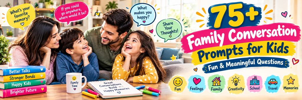 75+ Family Conversation Prompts for Kids Fun