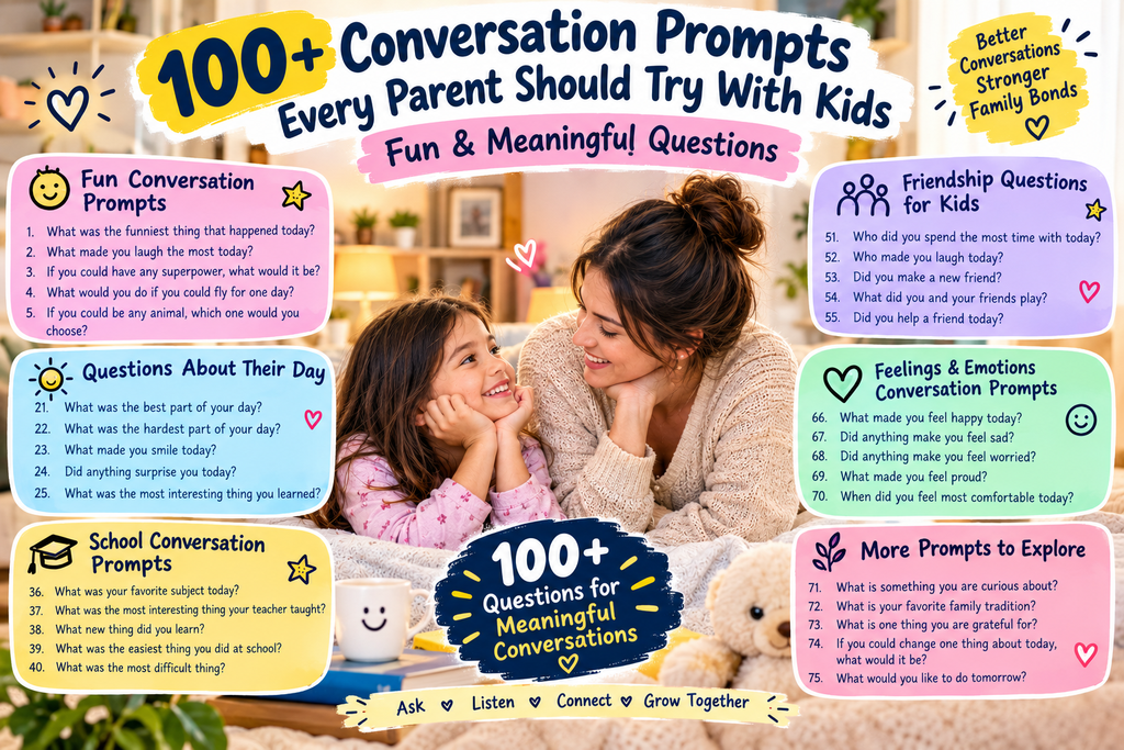 100+ Conversation Prompts Every Parent Should Try With Kids 